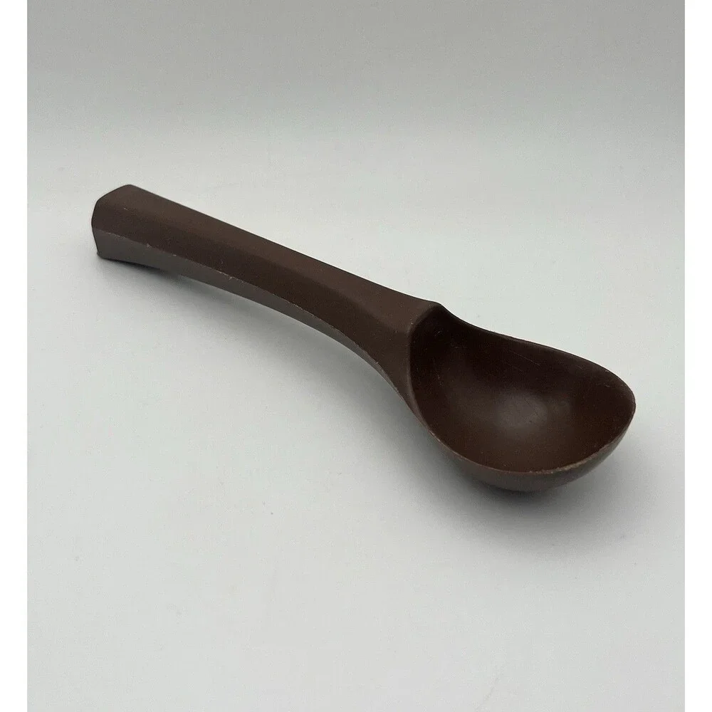 Vintage Rubbermaid Brown Ice Cream Scoop #1910 Sturdy Plastic Country 1980s USA